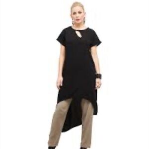 Oh my Gauze! Gauze Frenchy Blouse | Lagenlook Tunic | size 2 L/XL
